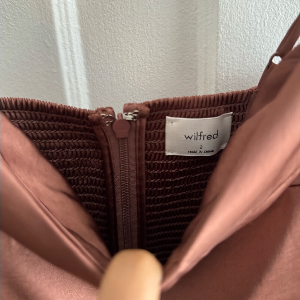 Wilfred Dress – Small (Size 2) in Brown/Cognac - Picture 3 of 3